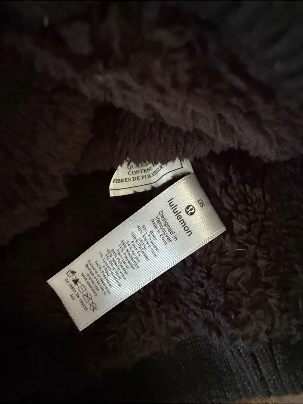 lululemon athletica Black Pom Knit Beanie